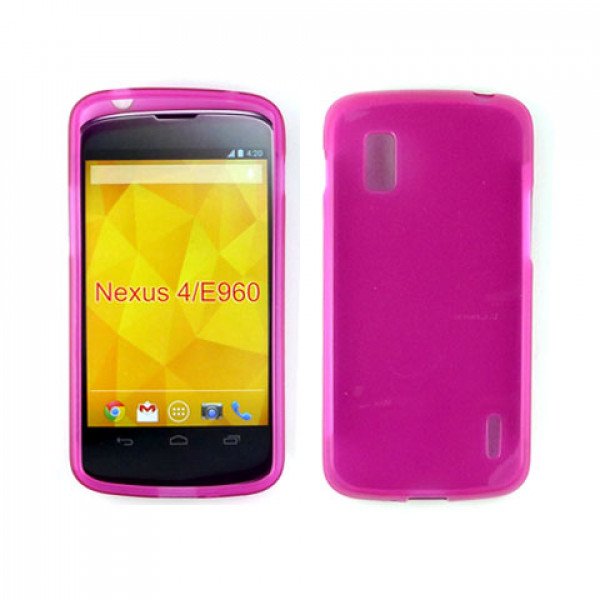 Wholesale TPU Gel Case for LG Nexus 4 / E960 ( Pink)